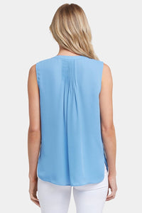 Sleeveless Pintuck Blouse | Pacific Coast | Top | NYDJ