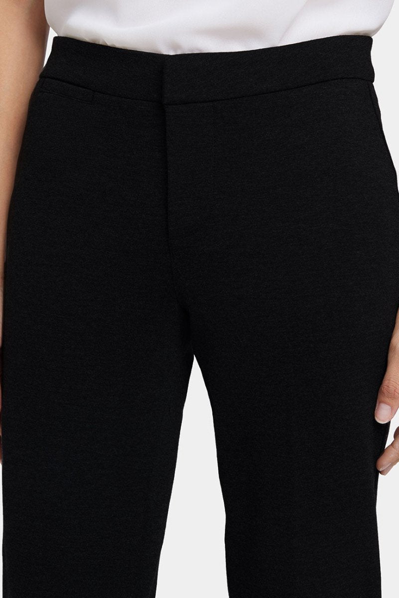 Slim Trouser Pants In Petite In Ponte Knit | Black | Pants | NYDJ