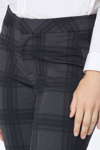 Slim Trouser Plaid Jersey | Piedmont Plaid | Pants | NYDJ
