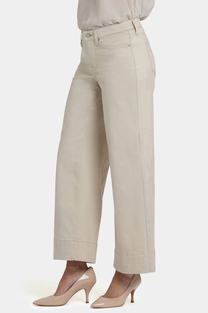 Teresa Wide Leg Ankle Jeans | Feather | Pants | NYDJ
