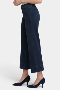 Teresa Wide Leg Ankle Jeans | Obsidian Blue | Denim | NYDJ