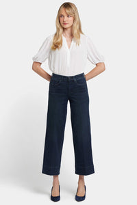 Teresa Wide Leg Ankle Jeans | Obsidian Blue | Denim | NYDJ