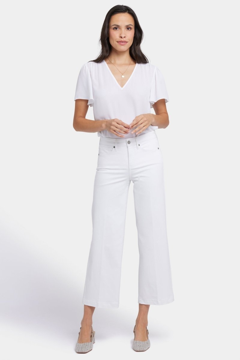 Teresa Wide Leg Ankle Jeans | Optic White | Pants | NYDJ