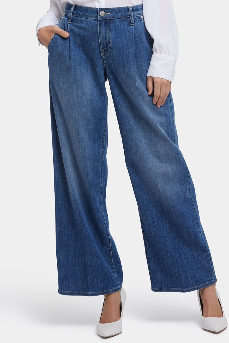 Teresa Wide Leg Ankle Jeans | Romantic Indigo | Pants | NYDJ