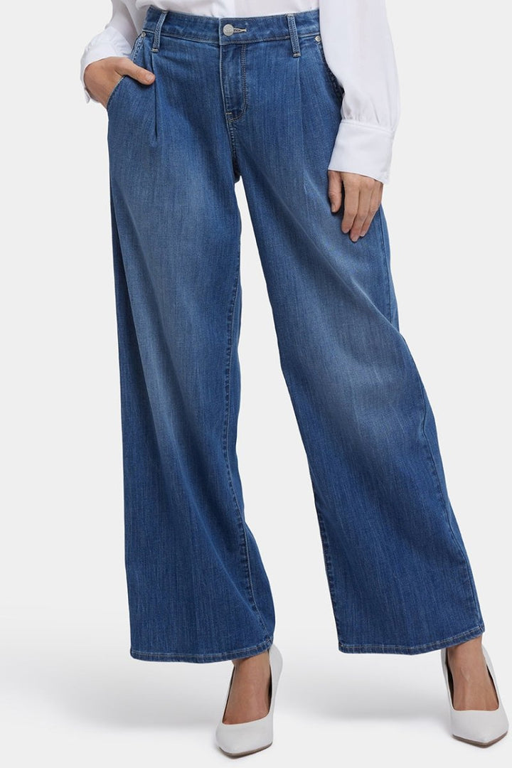 Teresa Wide Leg Ankle Jeans | Romantic Indigo | Pants | NYDJ