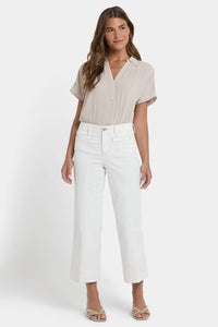 Teresa Wide Leg Ankle Jeans | Vintage White | Denim | NYDJ