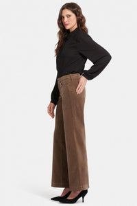 Teresa Wide Leg Corduroy Trouser | Elmwood | Non Denim | NYDJ