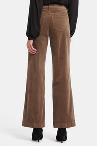 Teresa Wide Leg Corduroy Trouser | Elmwood | Non Denim | NYDJ