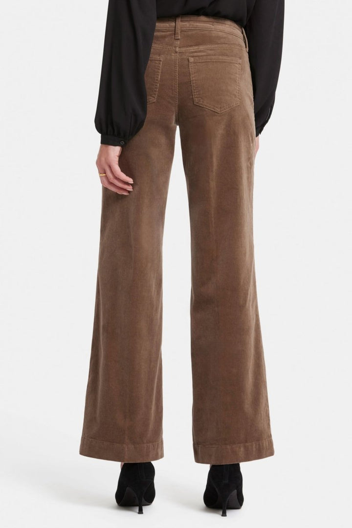 Teresa Wide Leg Corduroy Trouser | Elmwood | Non Denim | NYDJ