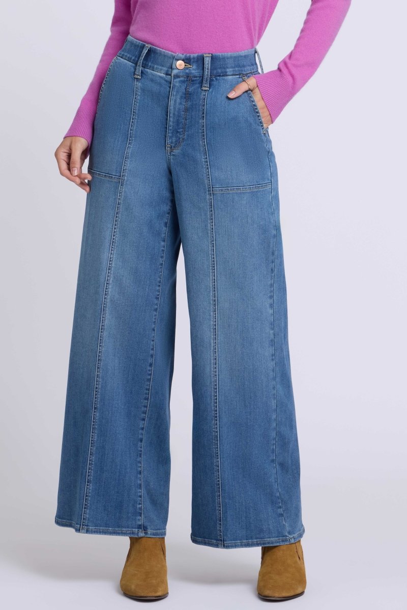 Waist-Match™ Simone Wide Leg Jeans With High Rise | Redwood - NYDJ