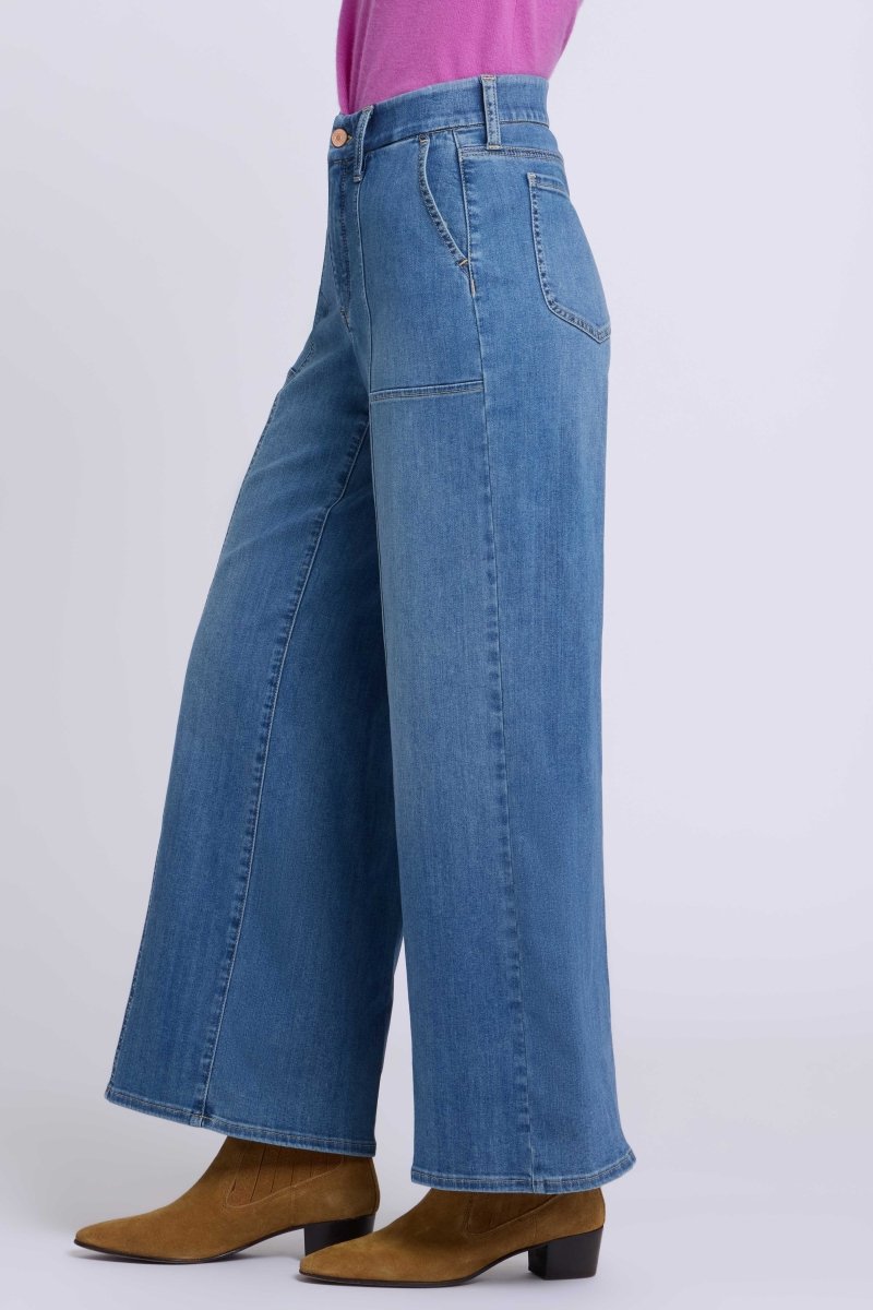 Waist-Match™ Simone Wide Leg Jeans With High Rise | Redwood - NYDJ