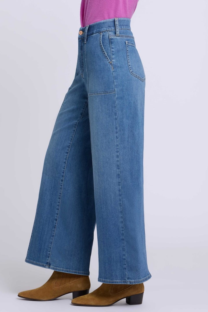 Waist-Match™ Simone Wide Leg Jeans With High Rise | Redwood - NYDJ