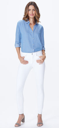 Skinny in white premium denim | Optic White | Non Denim | NYDJ