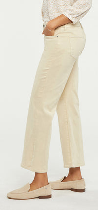 Relaxed Flare Jeans Beige Waist-Match™ Denim | Butter | Pants | NYDJ