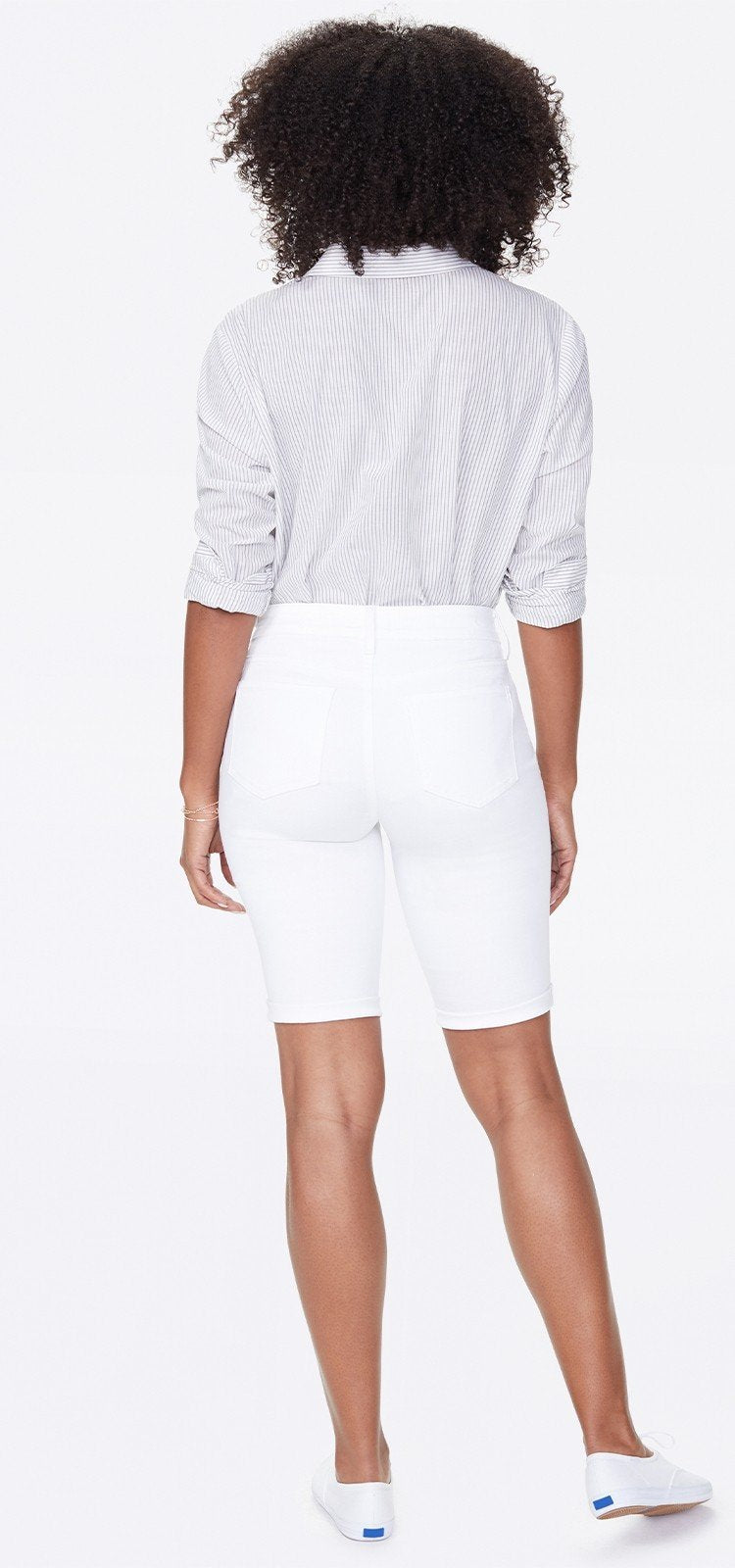 Briella Short White Premium Denim | Optic White | Shorts | NYDJ