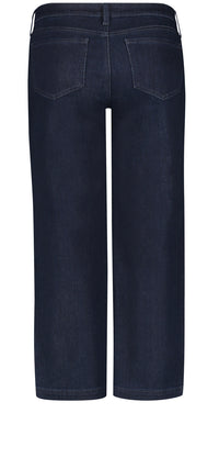 Teresa Wide Leg Ankle Jeans Dark Blue Premium Denim | Rinse | Denim | NYDJ