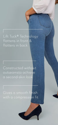 Seamless Sheri Slim Jeans Dark Blue Premium Denim | Eternity | Pants | NYDJ